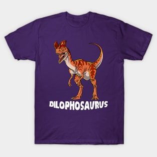 Dilophosaurus Dinosaur Design T-Shirt